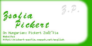 zsofia pickert business card